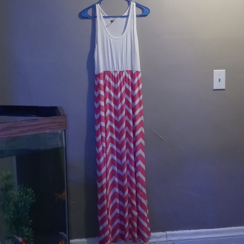 Pink and White Sun Dress